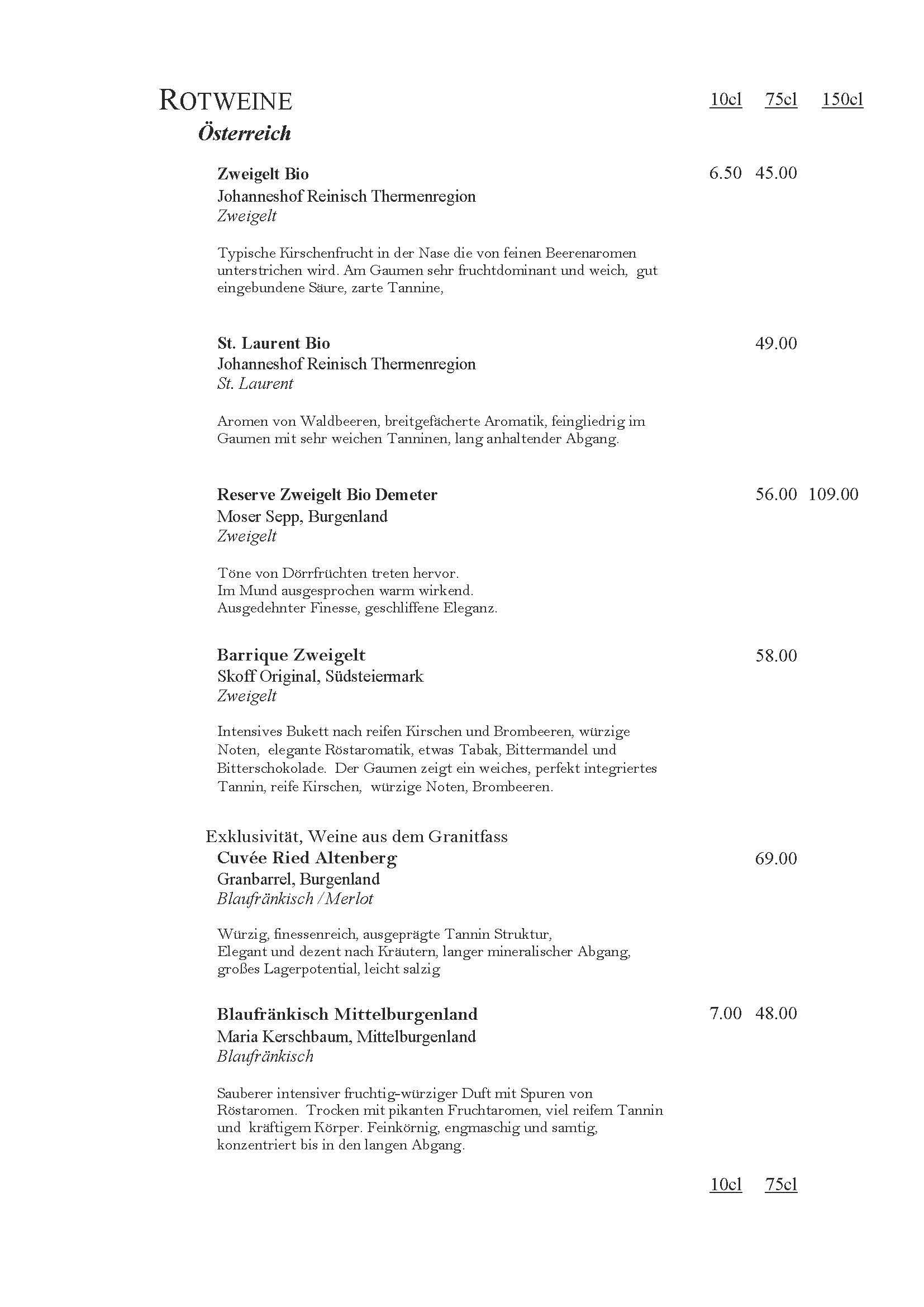 Wiener Spezialitäten Restaurant Amadeus Schlieren