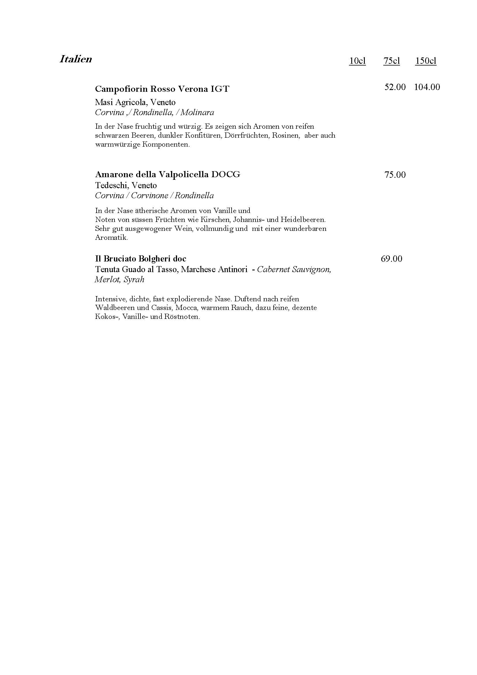 Wiener Spezialitäten Restaurant Amadeus Schlieren